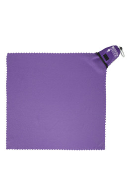 Clip Travel Towel - 40 x 40cm - Dark Purple
