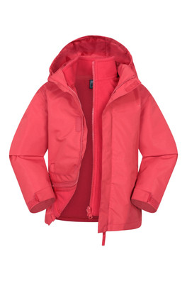 Fell Kids Water-Resistant 3 In 1 Jacket - Active Red