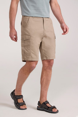 Lakeside Mens Cargo Shorts - Beige