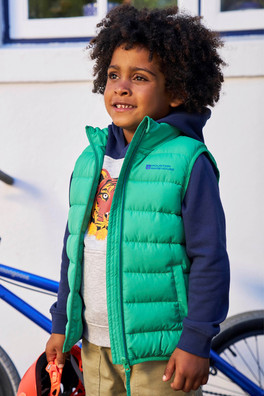 Rocko Kids Padded Gilet - Green