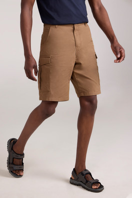 Lakeside Mens Cargo Shorts - Light Brown