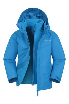 Fell Kids Water-Resistant 3 In 1 Jacket - Bright Blue