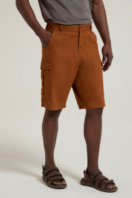 Lakeside Mens Cargo Shorts - Rust