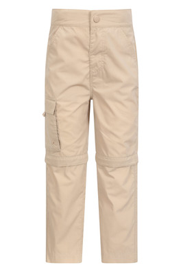 Active Kids Zip Off Trousers - Beige