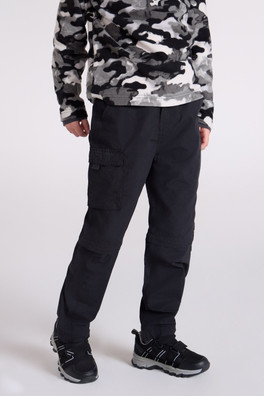 Active Kids Zip Off Trousers - Black
