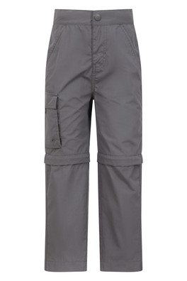Active Kids Zip Off Trousers - Dark Grey
