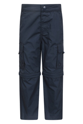 Active Kids Zip Off Trousers - Navy