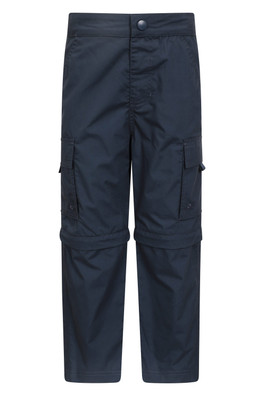 Active Kids Zip Off Trousers - Navy