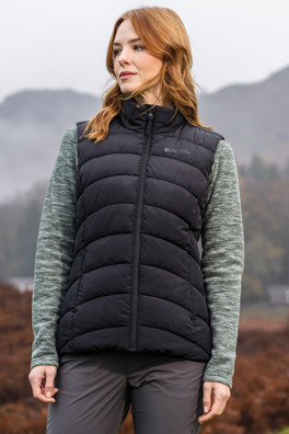 Opal Womens Padded Gilet - Black