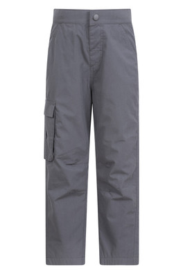 Kids Winter Trek Fleece Lined Trousers - Dark Grey