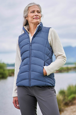 Opal Womens Padded Gilet - Blue