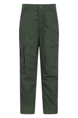 Kids Winter Trek Fleece Lined Trousers - Khaki