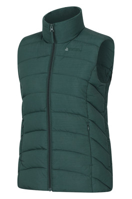 Opal Womens Padded Gilet - Dark Green