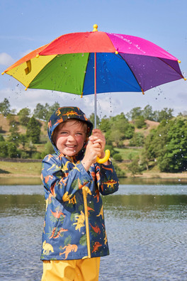 Kids Rainbow Umbrella - Navy