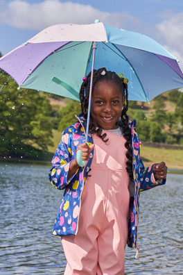 Kids Rainbow Umbrella - Pink
