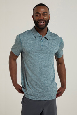 Deuce IsoCool Mens Polo - Petrol
