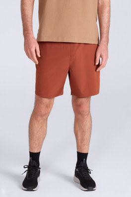 Hurdle Mens Running Shorts - Rust