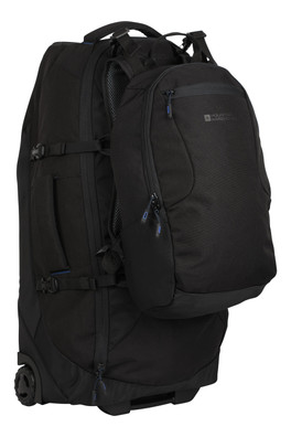 Voyager Wheelie 50 + 20 Litre Rucksack - Jet Black