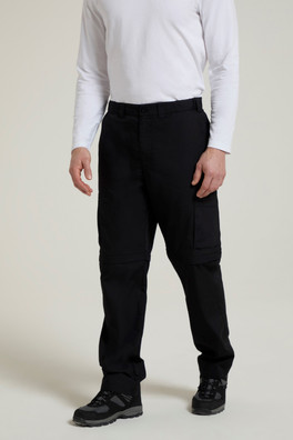 Trek Mens Zip Off Trousers - Black