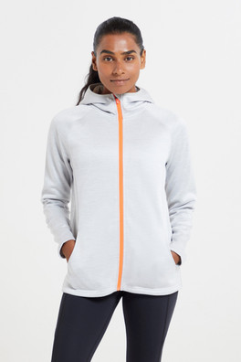 IsoCool Dynamic Chakra Womens Hoodie - Light Grey