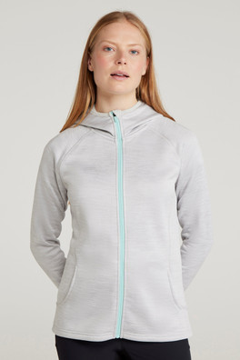 IsoCool Dynamic Chakra Womens Hoodie - Medium Grey