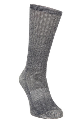 Extreme Trek Mens Merino Wool Mid-Calf Socks - Grey