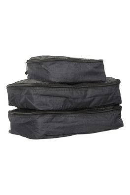 Travel Organiser - Set of 3 - Charcoal