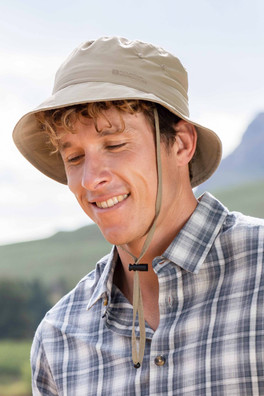 Mens Lightweight Bucket Hat - Beige