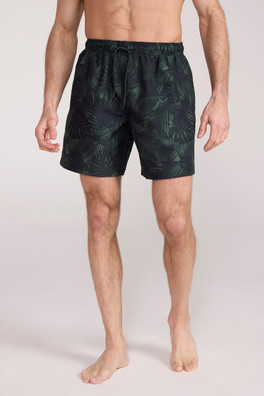 Aruba Printed Mens Swimshorts - Dark Green