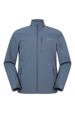 Grasmere Mens Water-Resistant Softshell Jacket - Blue