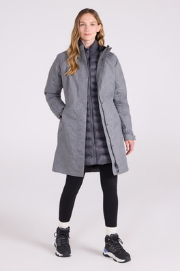 Alaskan Womens 3 in 1 Long Jacket - Dark Grey