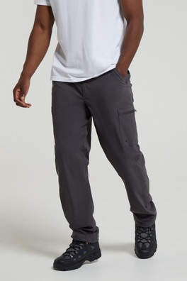 Winter Trek Stretch Mens Fleece Lined Trouser - Dark Grey