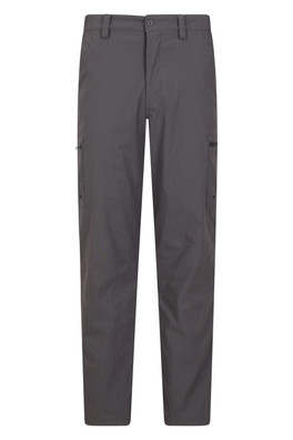 Mens Winter Trek Stretch Trousers - Short Length - Dark Grey