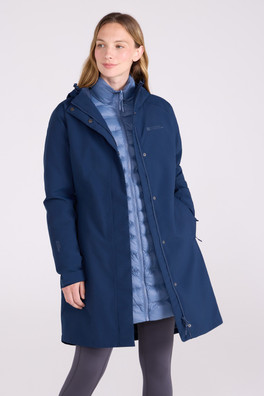 Alaskan Womens 3 in 1 Long Jacket - Dark Blue