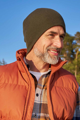 St Anton Mens Beanie - Dark Green