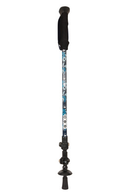 Yorkshire Patterned Walking Pole - Dark Blue