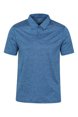 Mens Agra Stripe Polo - Blue