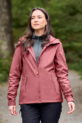 Iona Womens Softshell Jacket - Rust