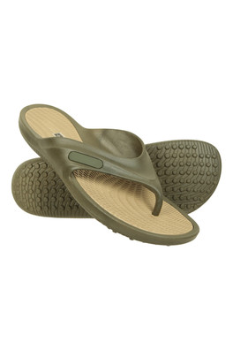 Street Mens Flip Flops - Khaki