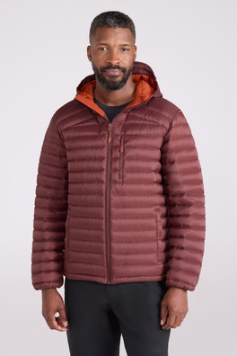 Henry Extreme Mens Down Padded Jacket - Burgundy