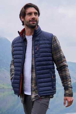 Henry Extreme Mens Down Padded Gilet - Navy