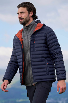 Henry Extreme Mens Down Padded Jacket - Navy