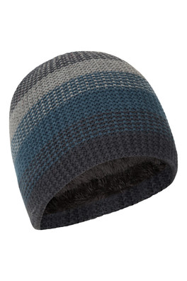 Mirka Mens Borg Lined Thermal Beanie - Petrol