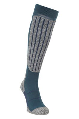 Mens IsoCool Knee Length Ski Socks - Blue