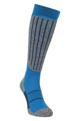 Mens IsoCool Knee Length Ski Socks - Cobalt