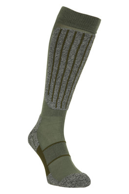 Mens IsoCool Knee Length Ski Socks - Khaki