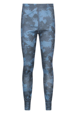 Talus Mens Printed Pants - Navy