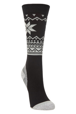 Isocool Kids Knee Length Ski Socks - Black