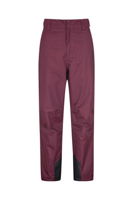 Gravity Mens Waterproof Ski Pants - Short Length - Burgundy