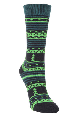 Isocool Kids Knee Length Ski Socks - Petrol